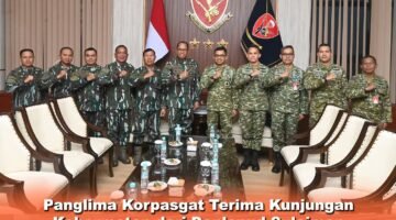 Panglima Korpasgat Terima Kunjungan Kehormatan dari Danlanud Sulaiman, Perkuat Sinergi dan Soliditas TNI AU