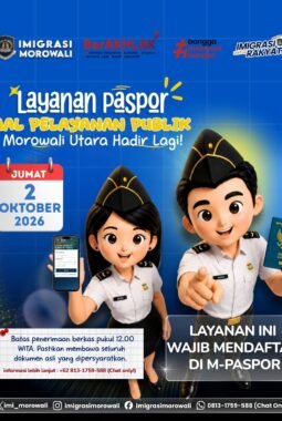 Imigrasi Layani Paspor di MPP Morowali Utara Tanggal 02 Oktober 2026