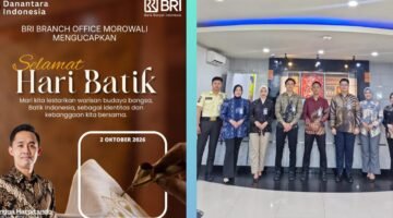 Semarak Hari Batik, Pekerja BRI BO Morowali Kenakan Batik di Hari Jumat
