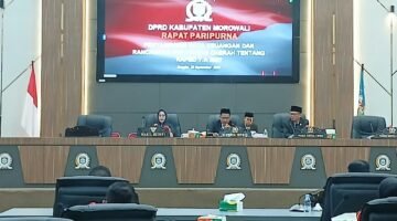 Ketua DPRD Morowali Pimpinan Rapat Paripurna Masa Persidangan  1 DPRD 