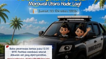 Imigrasi Morowali Utara Hadir Kembali di Mal Pelayanan Publik, Layanan Paspor Dibuka 23 Oktober 2026