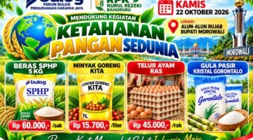Dukung Ketahanan Pangan, RPK Nurul Rezeki Bahoruru Ikut Meriahkan Gerakan Pangan Murah di Morowali