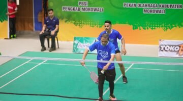 BRI BO Morowali Turunkan 10 Pasang Pemain Tim Qita di Tepe Asa Moroso Cup 1,