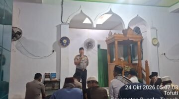 Subuh Bersama Warga, Kapolres Morowali Ajak Masyarakat Perangi Judi Online dan Cegah Karhutla
