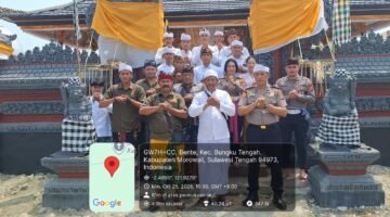 Minggu Kasih di Pura Agung Bhuana Kertha, Wakapolres Morowali Ajak Umat Hindu Perkuat Toleransi dan Jaga Kamtibmas