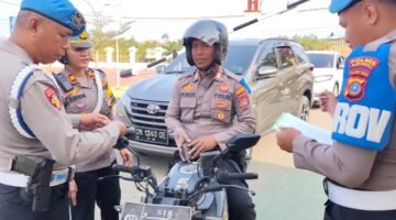 Tindak Lanjuti Perintah Kapolres Morowali, Satlantas Bersama Sipropam Gelar Gaktibplin Kendaraan Personel